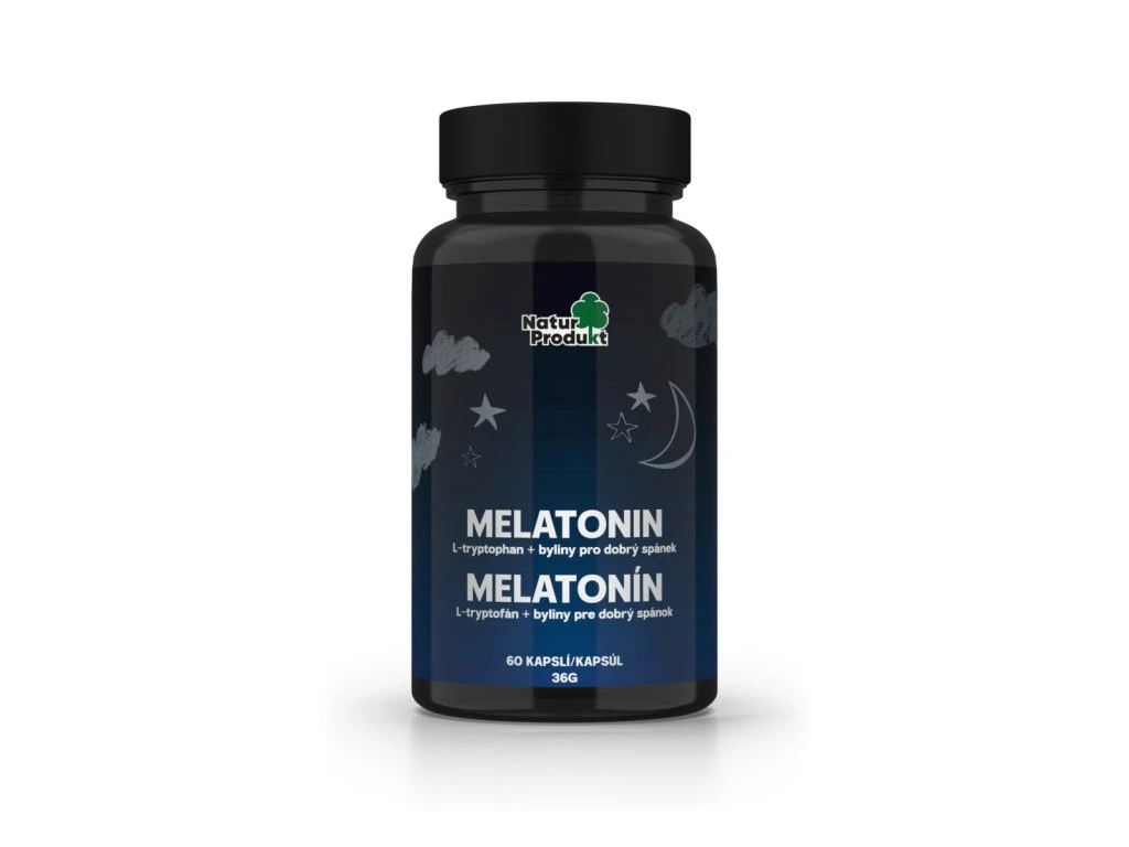 Naturprodukt melatonin + L-tryptophan + byliny 60 tbl.