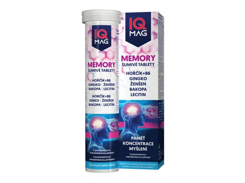 IQ Mag Memory - podpora paměti a soustředění, šumivé tablety 20 tbl.
